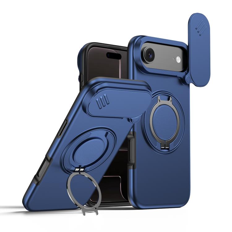 Custodia per telefono con schermo scorrevole, supporto magnetico girevole e protezione per la fotocamera., For iPhone Air, For iPhone 16 Pro Max, For iPhone 16 Pro