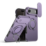 Custodia per telefono con schermo scorrevole, supporto magnetico girevole e protezione per la fotocamera., For iPhone Air, For iPhone 16 Pro Max, For iPhone 16 Pro