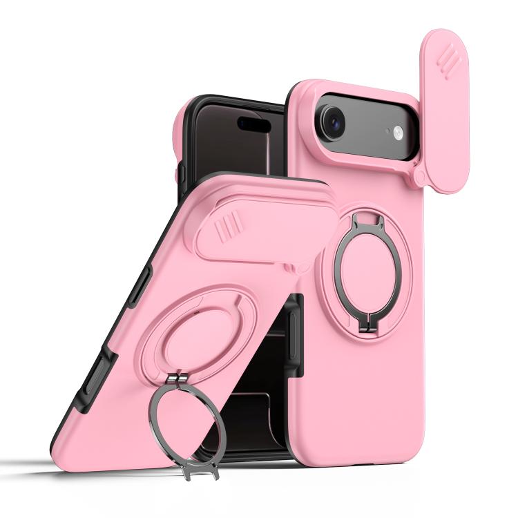 Custodia per telefono con schermo scorrevole, supporto magnetico girevole e protezione per la fotocamera., For iPhone Air, For iPhone 16 Pro Max, For iPhone 16 Pro