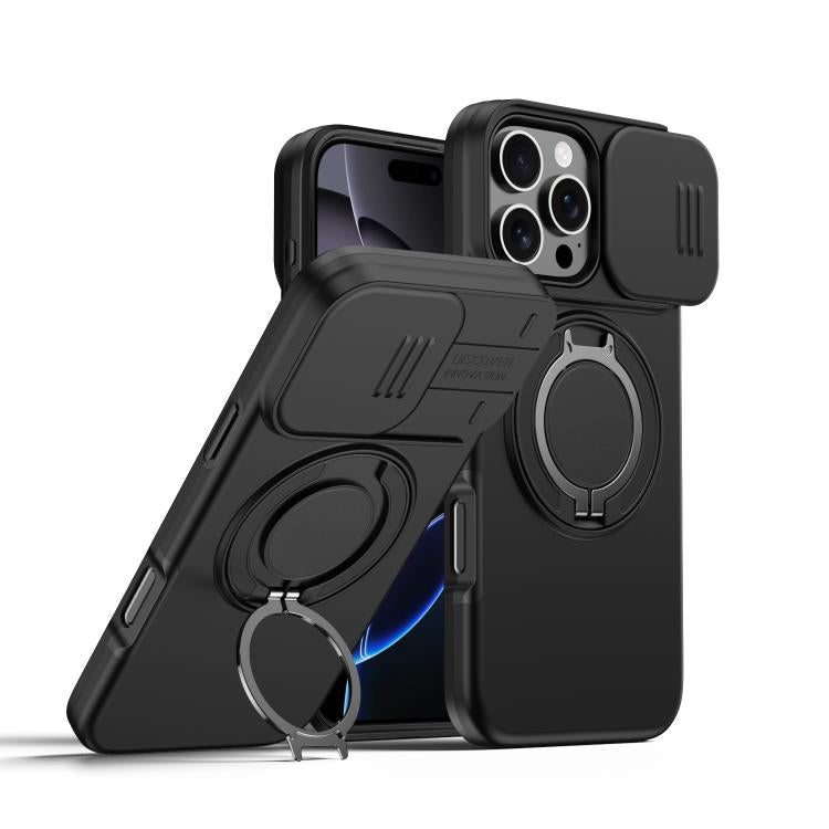 Custodia per telefono con schermo scorrevole, supporto magnetico girevole e protezione per la fotocamera., For iPhone Air, For iPhone 16 Pro Max, For iPhone 16 Pro