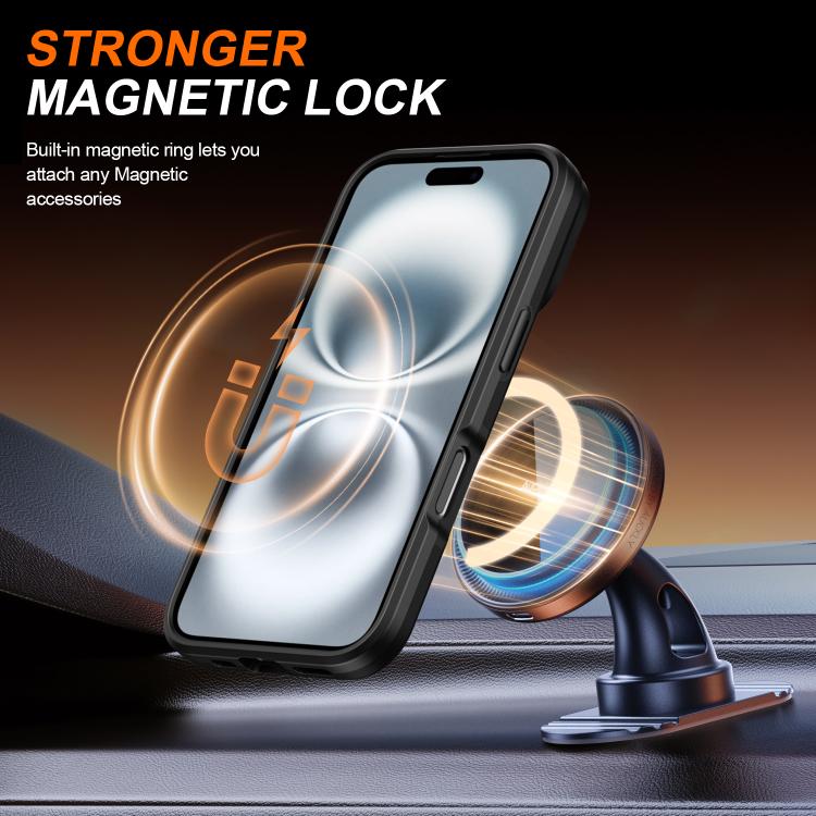 Custodia per telefono con schermo scorrevole, supporto magnetico girevole e protezione per la fotocamera., For iPhone 16 Plus, For iPhone 16, For iPhone 15 Pro Max