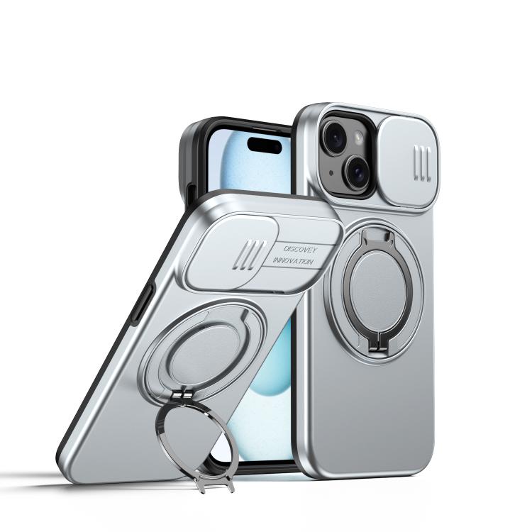 Custodia per telefono con schermo scorrevole, supporto magnetico girevole e protezione per la fotocamera., For iPhone 14 / 13, For iPhone 14 Pro, For iPhone 14 Pro Max