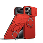 Custodia per telefono con schermo scorrevole, supporto magnetico girevole e protezione per la fotocamera., For iPhone 14 / 13, For iPhone 14 Pro, For iPhone 14 Pro Max