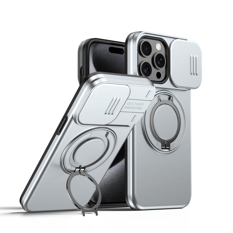Custodia per telefono con schermo scorrevole, supporto magnetico girevole e protezione per la fotocamera., For iPhone 13 Pro Max / 12 Pro Max, For iPhone 13 Pro, For iPhone 12 / 12 Pro