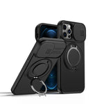 Custodia per telefono con schermo scorrevole, supporto magnetico girevole e protezione per la fotocamera., For iPhone 13 Pro Max / 12 Pro Max, For iPhone 13 Pro, For iPhone 12 / 12 Pro