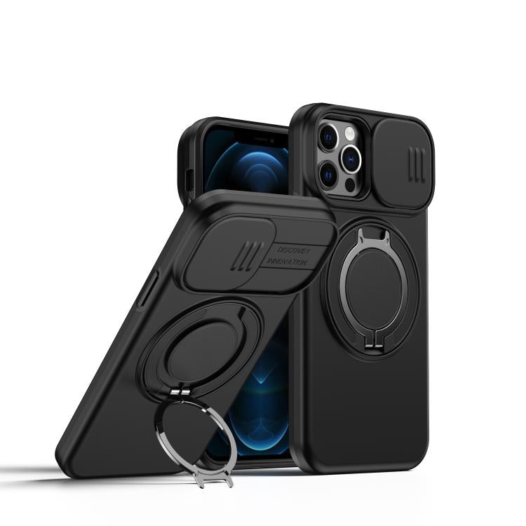 Custodia per telefono con schermo scorrevole, supporto magnetico girevole e protezione per la fotocamera., For iPhone 13 Pro Max / 12 Pro Max, For iPhone 13 Pro, For iPhone 12 / 12 Pro