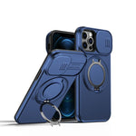 Custodia per telefono con schermo scorrevole, supporto magnetico girevole e protezione per la fotocamera., For iPhone 13 Pro Max / 12 Pro Max, For iPhone 13 Pro, For iPhone 12 / 12 Pro