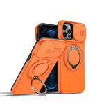Custodia per telefono con schermo scorrevole, supporto magnetico girevole e protezione per la fotocamera., For iPhone 13 Pro Max / 12 Pro Max, For iPhone 13 Pro, For iPhone 12 / 12 Pro