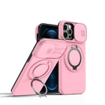 Custodia per telefono con schermo scorrevole, supporto magnetico girevole e protezione per la fotocamera., For iPhone 13 Pro Max / 12 Pro Max, For iPhone 13 Pro, For iPhone 12 / 12 Pro
