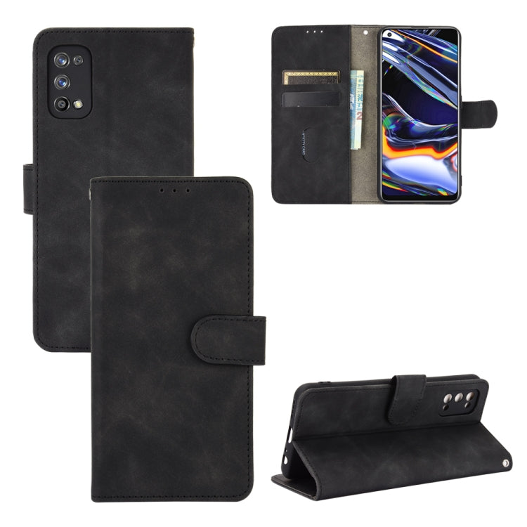 Tinta unita Skin Feel Fibbia magnetica Flip orizzontale Custodia in pelle PU con struttura in vitello con supporto e slot per schede e portafoglio, For OPPO Realme 7 Pro, For Xiaomi Mi 10T, For OnePlus 8T