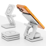 Caricabatterie wireless rapido magnetico pieghevole 3 in 1 IW31 da 25 W