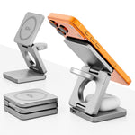 Caricabatterie wireless rapido magnetico pieghevole 3 in 1 IW31 da 25 W