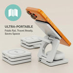 Caricabatterie wireless rapido magnetico pieghevole 3 in 1 IW31 da 25 W