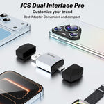 Adattatore auto doppia porta USB-A e USB-C per CarPlay