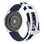 Cinturino per orologio xDfind in silicone bicolore, 20mm, 22mm