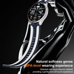 Cinturino per orologio xDfind in silicone bicolore, 20mm, 22mm