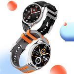 Cinturino per orologio xDfind in silicone bicolore, 20mm, 22mm