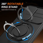 Custodia per telefono con schermo scorrevole, supporto magnetico girevole e protezione per la fotocamera., For Galaxy A55 5G, For Galaxy A35 5G