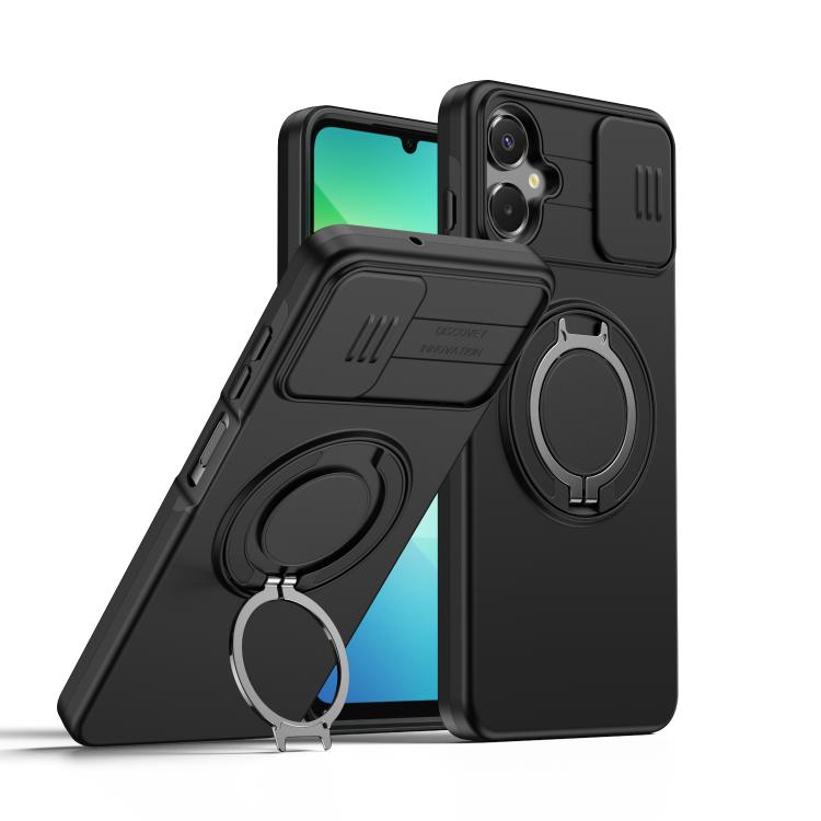 Custodia per telefono con schermo scorrevole, supporto magnetico girevole e protezione per la fotocamera., For Galaxy A27 5G, For Galaxy A06 / A07 4G, For Galaxy A56 5G