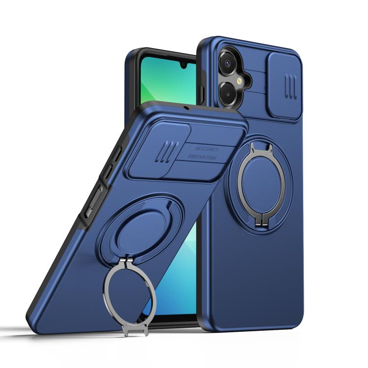 Custodia per telefono con schermo scorrevole, supporto magnetico girevole e protezione per la fotocamera., For Galaxy A27 5G, For Galaxy A06 / A07 4G, For Galaxy A56 5G