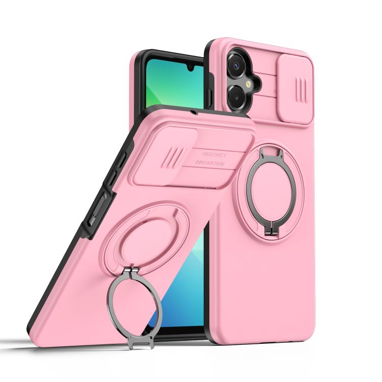 Custodia per telefono con schermo scorrevole, supporto magnetico girevole e protezione per la fotocamera., For Galaxy A27 5G, For Galaxy A06 / A07 4G, For Galaxy A56 5G
