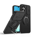 Custodia per telefono con schermo scorrevole, supporto magnetico girevole e protezione per la fotocamera., For Galaxy A16 / A17 / A26, For Galaxy A57 5G, For Galaxy A37 5G / A36 5G