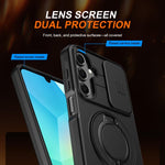 Custodia per telefono con schermo scorrevole, supporto magnetico girevole e protezione per la fotocamera., For Galaxy A16 / A17 / A26, For Galaxy A57 5G, For Galaxy A37 5G / A36 5G
