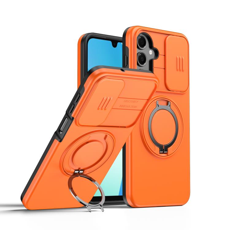Custodia per telefono con schermo scorrevole, supporto magnetico girevole e protezione per la fotocamera., For Galaxy A16 / A17 / A26, For Galaxy A57 5G, For Galaxy A37 5G / A36 5G