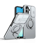 Custodia per telefono con schermo scorrevole, supporto magnetico girevole e protezione per la fotocamera., For Galaxy A16 / A17 / A26, For Galaxy A57 5G, For Galaxy A37 5G / A36 5G