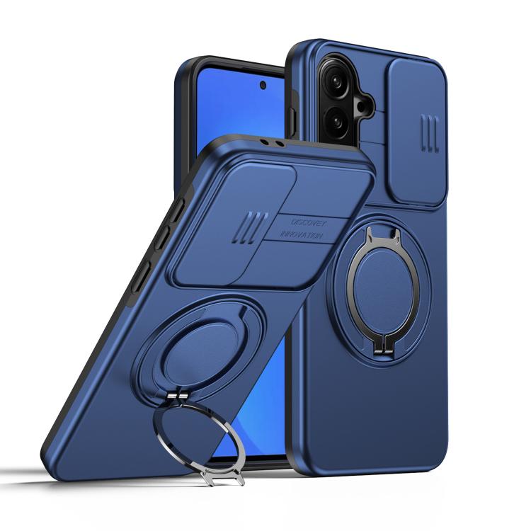 Custodia per telefono con schermo scorrevole, supporto magnetico girevole e protezione per la fotocamera., For Galaxy A27 5G, For Galaxy A06 / A07 4G, For Galaxy A56 5G