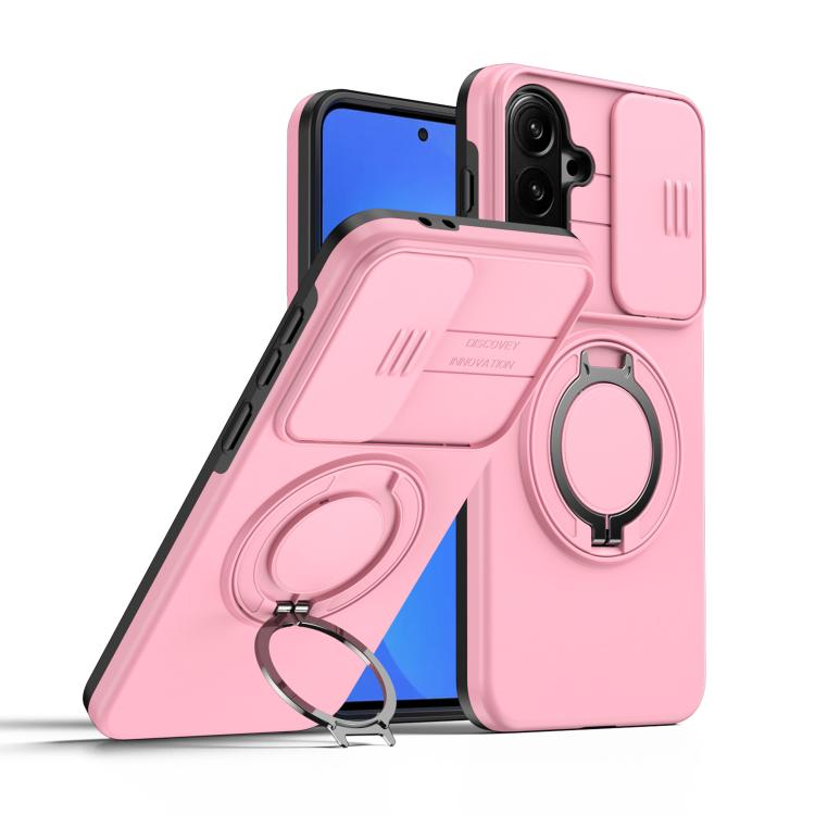 Custodia per telefono con schermo scorrevole, supporto magnetico girevole e protezione per la fotocamera., For Galaxy A27 5G, For Galaxy A06 / A07 4G, For Galaxy A56 5G