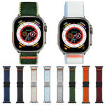 Cinturino per orologio xDfind in nylon con fibbia a paracadute Wild Path., For Apple Watch 42 / 44 / 45 / 46 / 49mm, For Apple Watch 38 / 40 / 41 / S11 42mm