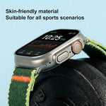 Cinturino per orologio xDfind in nylon con fibbia a paracadute Wild Path., For Apple Watch 42 / 44 / 45 / 46 / 49mm, For Apple Watch 38 / 40 / 41 / S11 42mm
