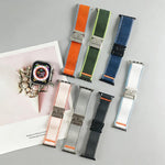 Cinturino per orologio xDfind in nylon con fibbia a paracadute Wild Path., For Apple Watch 42 / 44 / 45 / 46 / 49mm, For Apple Watch 38 / 40 / 41 / S11 42mm