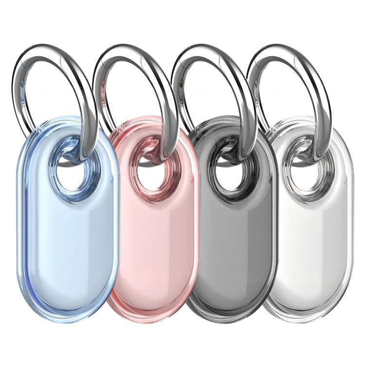 XDcase - Set di 4 custodie protettive impermeabili in TPU a copertura totale con portachiavi, 4PCS (Transparent Black Pink Blue), 4PCS (Transparent Black Purple Green)