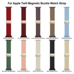Cinturino per orologio xDfind con fibbia magnetica e trama in twill di nylon., For Apple Watch 42 / 44 / 45 / 46 / 49mm, For Apple Watch 38 / 40 / 41 / S11 42mm