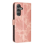 Custodia per telefono in ecopelle con stampa girasole in rilievo e cordino nero sottile., For Samsung Galaxy S24 FE 5G, For Samsung Galaxy S24+ 5G, For Samsung Galaxy S24 5G, For Samsung Galaxy S23 FE 5G
