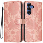 Custodia per telefono in ecopelle con stampa girasole in rilievo e cordino nero sottile., For Samsung Galaxy S26+ 5G, For Samsung Galaxy S26 Edge 5G, For Samsung Galaxy S26 Ultra 5G, For Samsung Galaxy S26 5G
