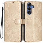 Custodia per telefono in ecopelle con stampa girasole in rilievo e cordino nero sottile., For Samsung Galaxy S26+ 5G, For Samsung Galaxy S26 Edge 5G, For Samsung Galaxy S26 Ultra 5G, For Samsung Galaxy S26 5G