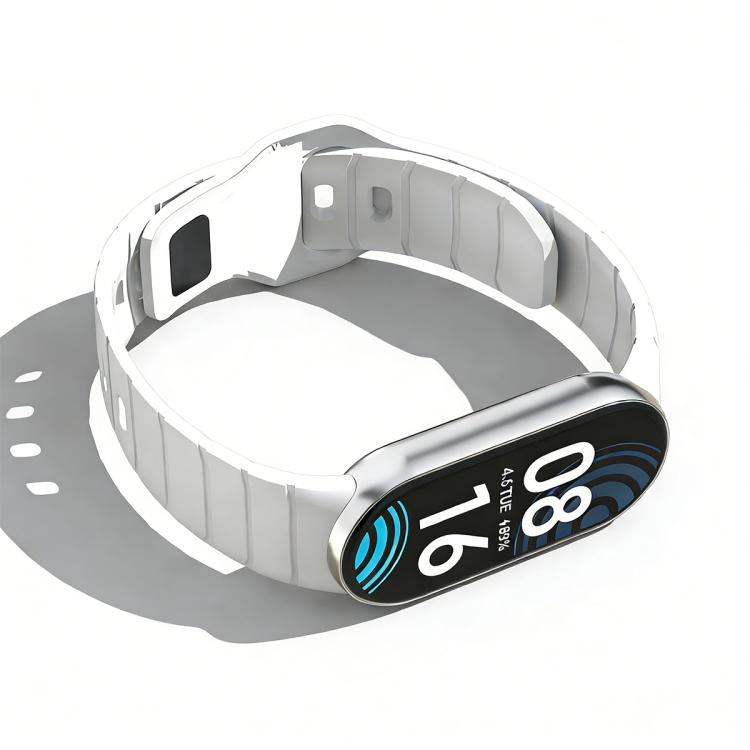 Cinturino per orologio in silicone con fibbia inversa stile armatura xDfind, For Xiaomi Smart Band 10 / 9 / 8