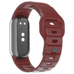 Cinturino per orologio in silicone con fibbia inversa stile armatura xDfind, For Xiaomi Smart Band 10 / 9 / 8
