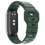 Cinturino per orologio in silicone con fibbia inversa stile armatura xDfind, For Xiaomi Smart Band 10 / 9 / 8