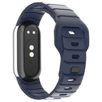 Cinturino per orologio in silicone con fibbia inversa stile armatura xDfind, For Xiaomi Smart Band 10 / 9 / 8