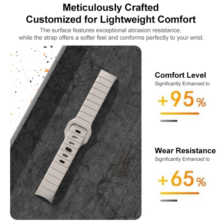 Cinturino per orologio in silicone con fibbia inversa stile armatura xDfind, For Xiaomi Smart Band 10 / 9 / 8