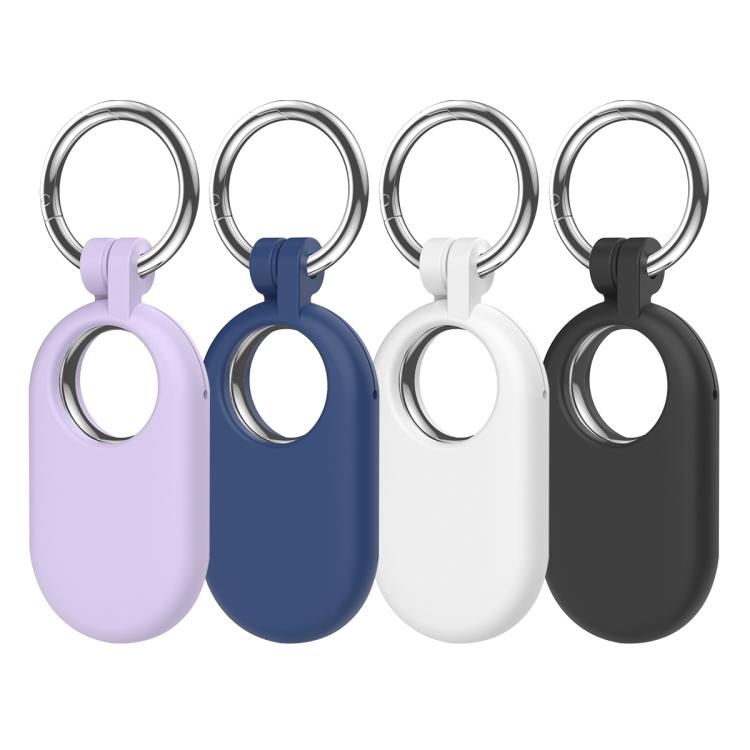 XDcase - Set di 4 custodie protettive in silicone a copertura totale con portachiavi, 4PCS (Black White Green Pink), 4PCS (Black White Purple Blue)