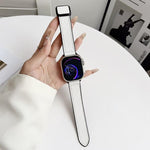 Cinturino per orologio xDfind in ecopelle con texture litchi e fibbia magnetica., For Apple Watch 42 / 44 / 45 / 46 / 49mm, For Apple Watch 38 / 40 / 41 / S11 42mm