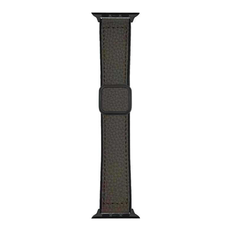 Cinturino per orologio xDfind in ecopelle con texture litchi e fibbia magnetica., For Apple Watch 42 / 44 / 45 / 46 / 49mm, For Apple Watch 38 / 40 / 41 / S11 42mm
