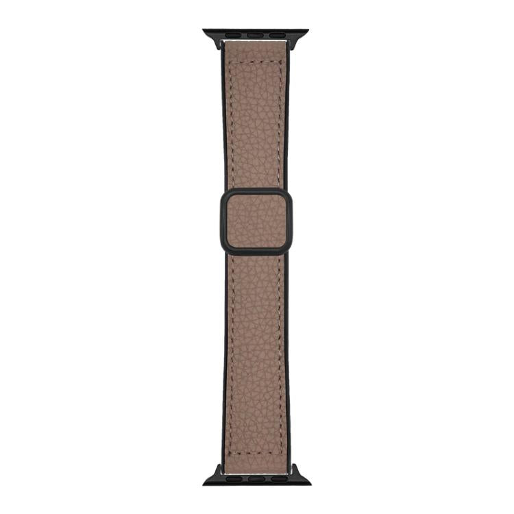 Cinturino per orologio xDfind in ecopelle con texture litchi e fibbia magnetica., For Apple Watch 42 / 44 / 45 / 46 / 49mm, For Apple Watch 38 / 40 / 41 / S11 42mm