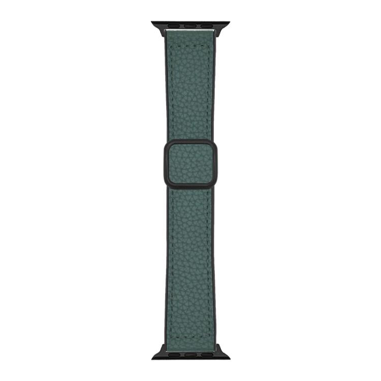 Cinturino per orologio xDfind in ecopelle con texture litchi e fibbia magnetica., For Apple Watch 42 / 44 / 45 / 46 / 49mm, For Apple Watch 38 / 40 / 41 / S11 42mm