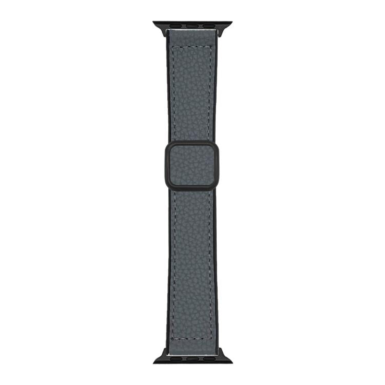 Cinturino per orologio xDfind in ecopelle con texture litchi e fibbia magnetica., For Apple Watch 42 / 44 / 45 / 46 / 49mm, For Apple Watch 38 / 40 / 41 / S11 42mm